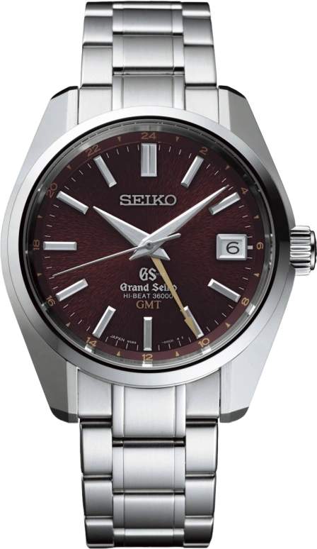 Grand Seiko,Grand Seiko 40mm,40mm,Stainless Steel,Wine Red,Automatic,Day,Dule Time,SBGJ021