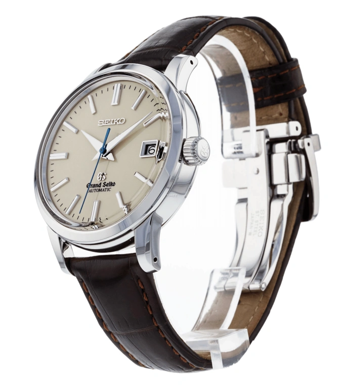 冠蓝狮,Grand Seiko 39.50毫米,39.50毫米,不锈钢,米黄色,自动上弦,日历,自制机芯,SBGR061G
