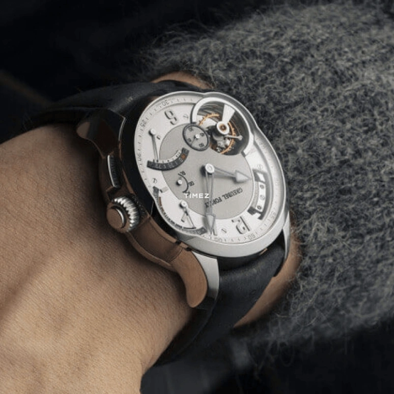 Greubel Forsey,Collection 43.50mm,43.50mm,Titanium,Silver White,Handwound,Power Reserve Indicator,Tourbillon,Minute Repeater,Grande Sonnerie,Sapphire,Crystal Glass,Round,GRANDE SONNERIE