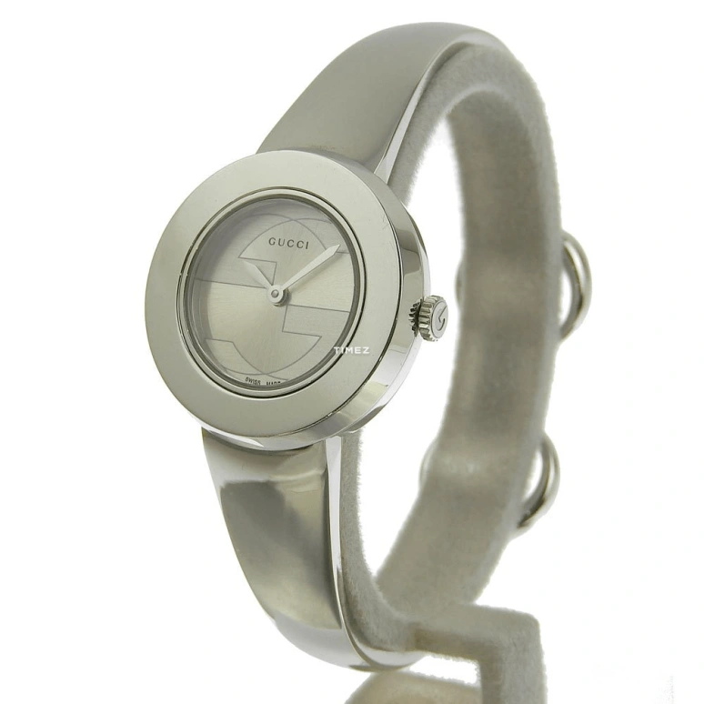 GUCCI,Other 28mm,28mm,Stainless Steel,Silver,Quartz,Sapphire,Crystal Glass,Round,YA129503