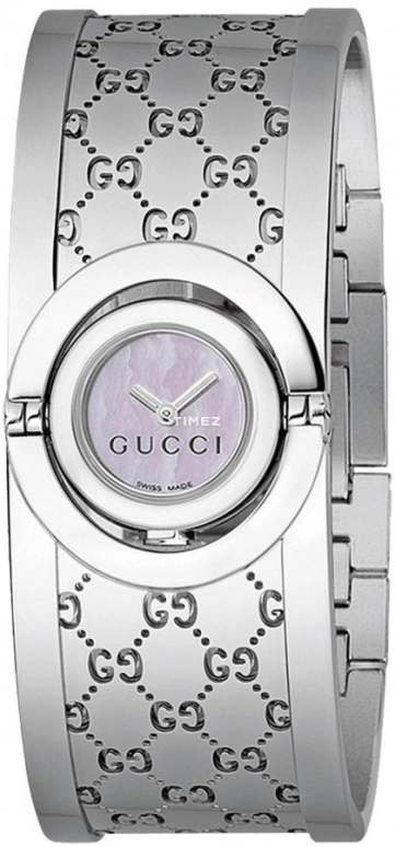 GUCCI,Twirl 16.80mm,16.80mm,Stainless Steel,Pink,Quartz,Sapphire,Crystal Glass,Round,200527 J6A70 1405