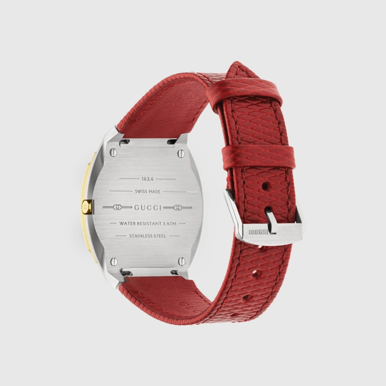 古驰,Gucci 25H 34毫米,34毫米,精钢,黄金色,石英,蓝宝石,水晶玻璃,其他,750602 IEDA0 9811