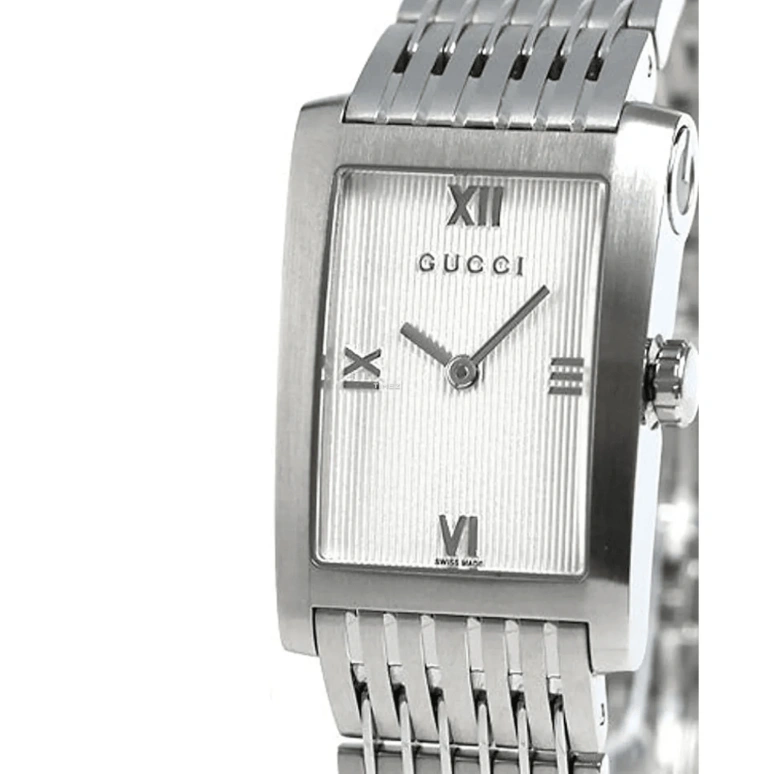 GUCCI,Gucci 23mm,23mm,Stainless Steel,White,Quartz,Sapphire,Rectangular,YA086405