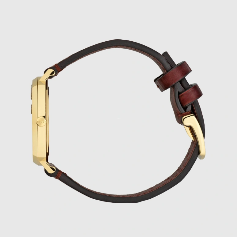 GUCCI,Grip 35mm,35mm,Yellow Gold,Gold,Sapphire,Crystal Glass,YA157402