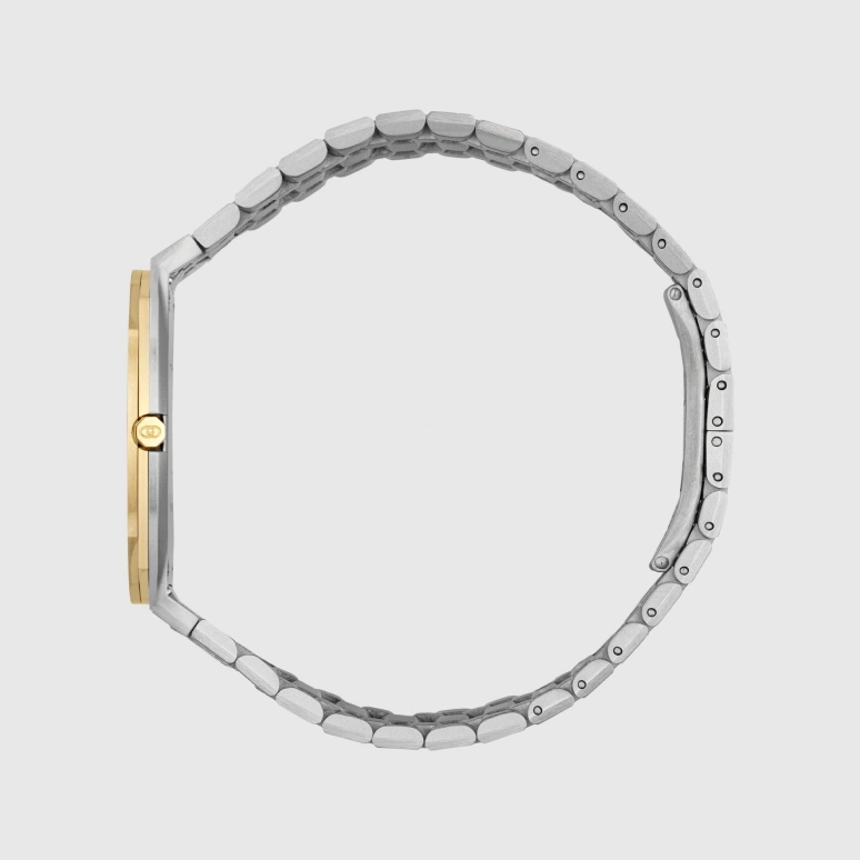 古驰,Gucci 25H 34毫米,34毫米,精钢,黄金色,石英,蓝宝石,YA163403