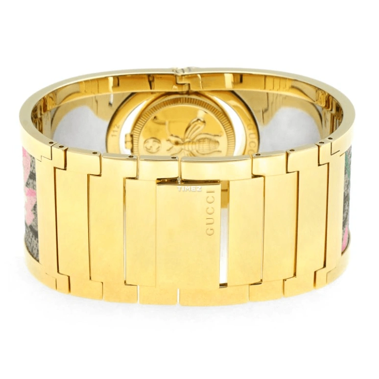 GUCCI,Twirl 23.50mm,23.50mm,Stainless Steel,Gold,Quartz,Sapphire,Crystal Glass,Round,YA112443