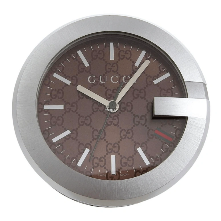 古驰,Gucci 100毫米,100毫米,不锈钢,咖啡色,棕色,石英,矿物水晶,圆形,YC210007
