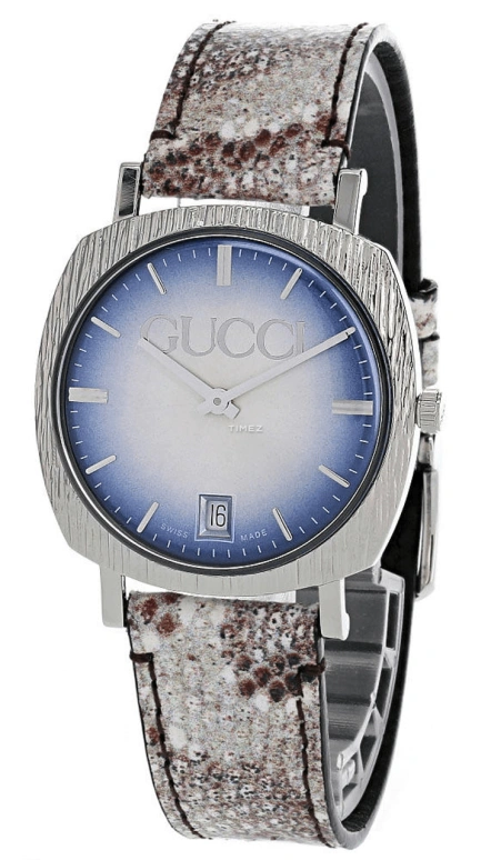 GUCCI,Gucci 35mm,35mm,Stainless Steel,Dual,Quartz,Day,Sapphire,YA152401