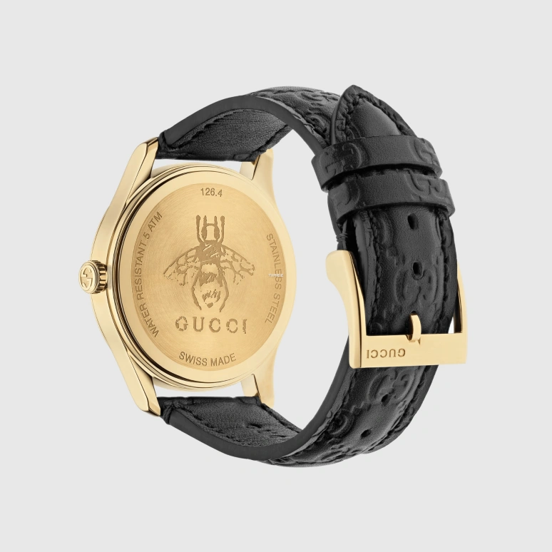 GUCCI,Gucci 38mm,38mm,Stainless Steel,Black,Quartz,Sapphire,Crystal Glass,Round,561376 IAMB0 8757