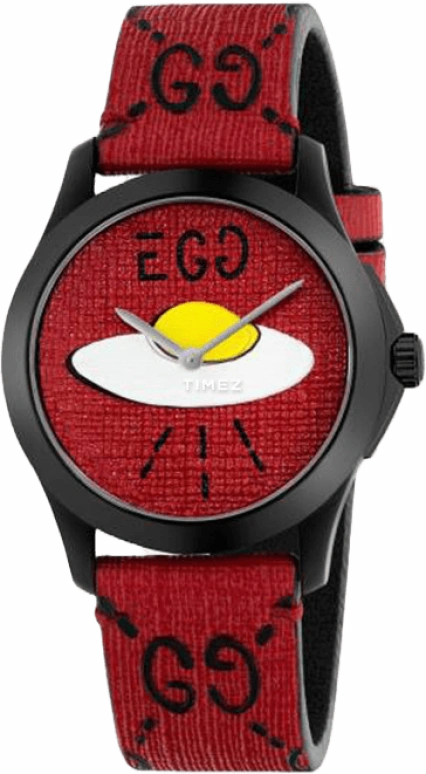 GUCCI,G-Timeless 38mm,38mm,Red,Sapphire,Crystal Glass,Closed,YA1264023