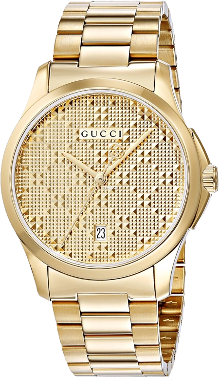 GUCCI,G-Timeless 38mm,38mm,Stainless Steel,Yellow Gold,Gold,Sapphire,YA126461