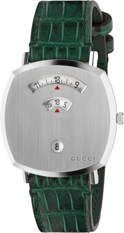 GUCCI,Grip 38mm,38mm,Stainless Steel,Sapphire,Crystal Glass,Closed,YA157414