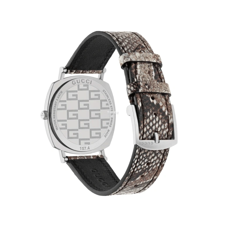 GUCCI,Gucci 35mm,35mm,Stainless Steel,Dual,Quartz,Day,Sapphire,YA152401