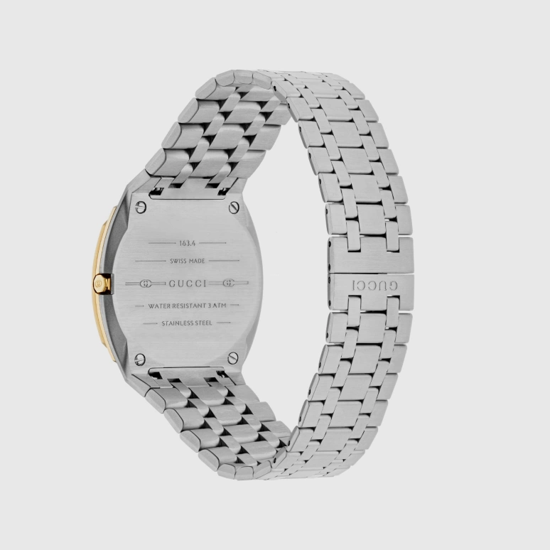 古驰,Gucci 25H 34毫米,34毫米,精钢,黄金色,石英,蓝宝石,YA163403