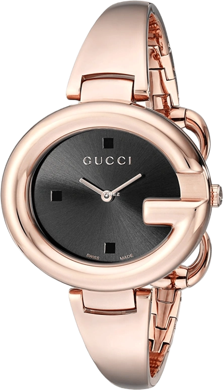 GUCCI,Guccissima 36mm,36mm,Stainless Steel,Rose Gold,Black,Sapphire,Rose,YA134305