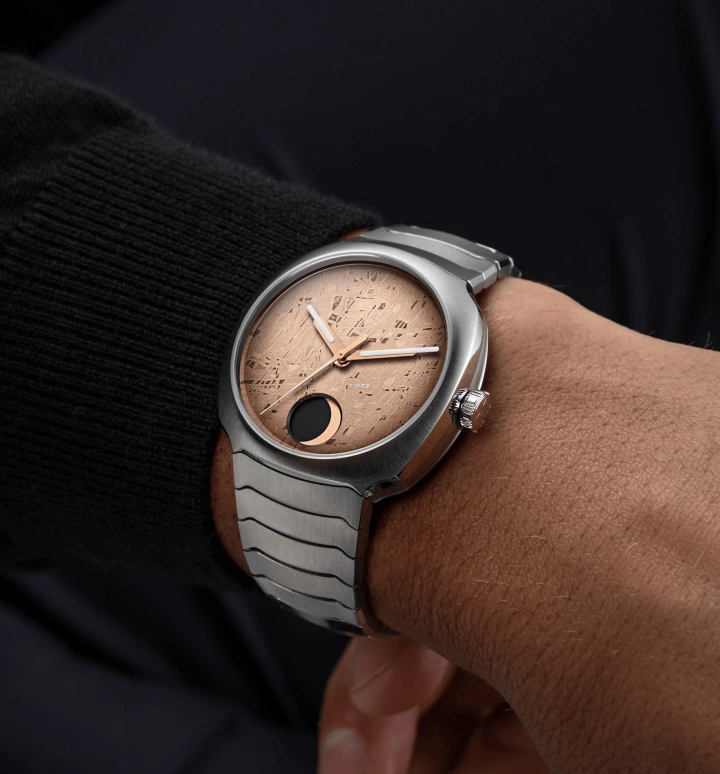 亨利慕时,疾速者 40毫米,40毫米,精钢,三文鱼色,自动上弦,月相,自制机芯,6270,6270-1200