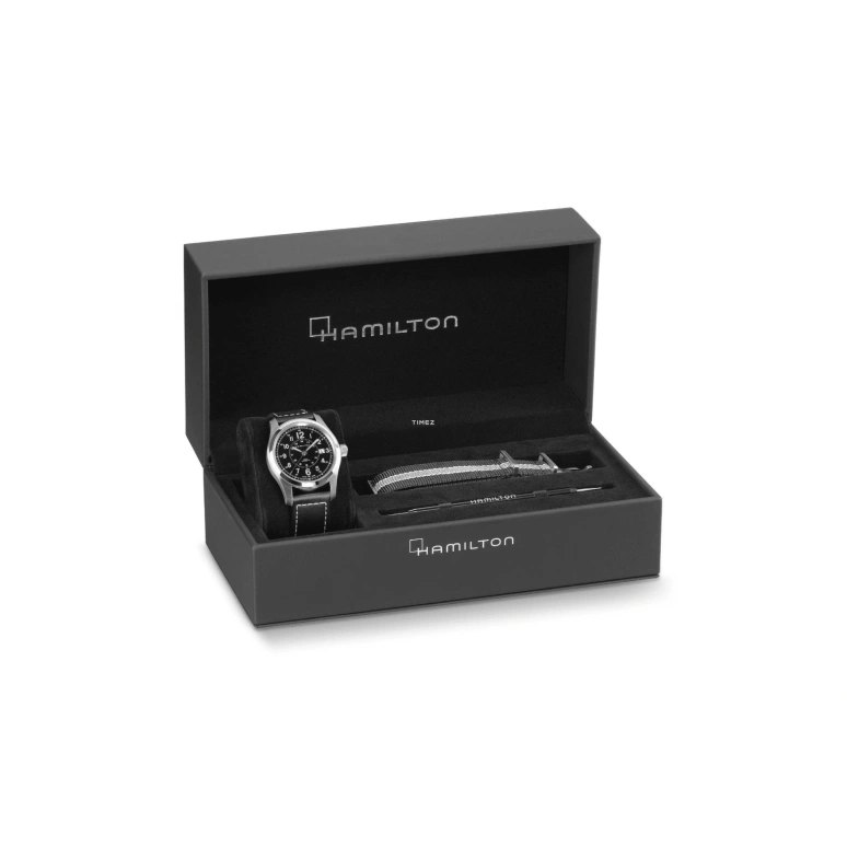 Hamilton,Khaki Field 42mm,42mm,Stainless Steel,Black,Automatic,Day,80hours,H70605730