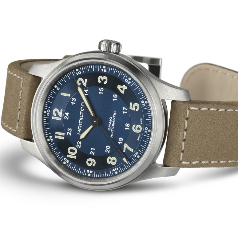 Hamilton,Khaki Field 42mm,42mm,Titanium,Black,Automatic,80hours,In-house Caliber,H70545540