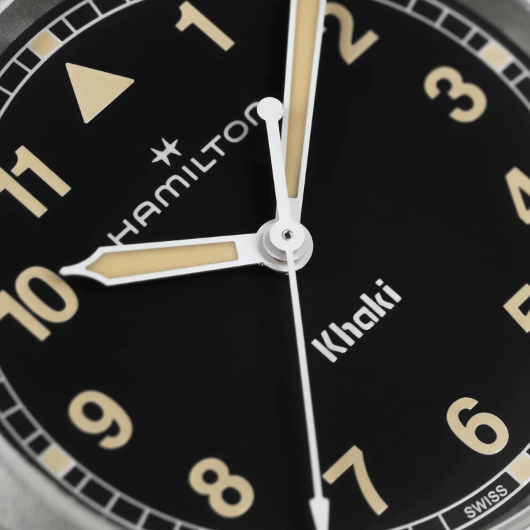 Hamilton,Khaki Field 33mm,33mm,Stainless Steel,Black,Handwound,Sapphire,Glass,Round,H69301131