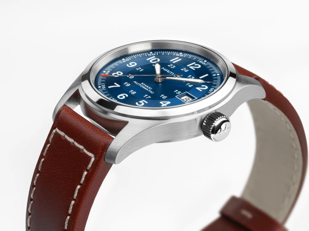 Hamilton,Khaki Field 38mm,38mm,Stainless Steel,Blue,Automatic,Day,80hours,H70455540