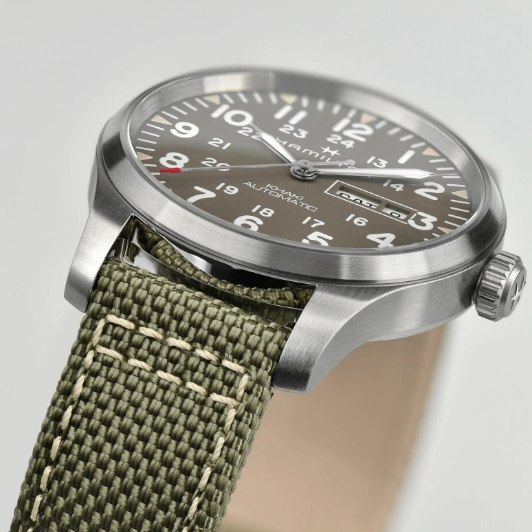 Hamilton,Khaki Field 42mm,42mm,Stainless Steel,Grey,Automatic,Chronograph,Date,Day,H70535081