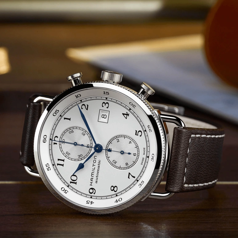 Hamilton,Khaki Navy 44mm,44mm,Stainless Steel,White,Automatic,60hours,In-house Caliber,H77706553