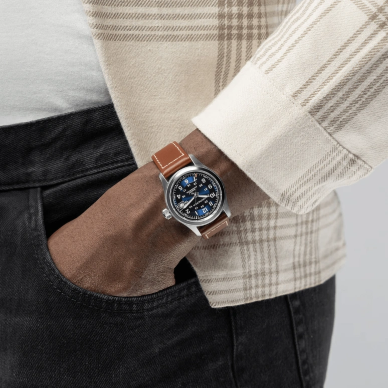 Hamilton,Khaki Field 38mm,38mm,Stainless Steel,Blue,Automatic,Day,80hours,H70455540