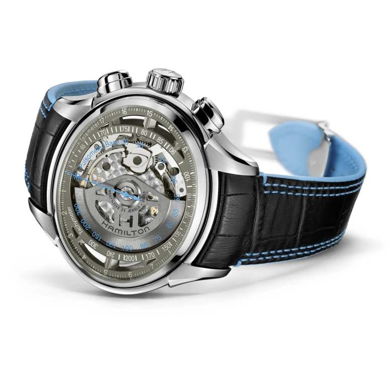 Hamilton,Jazzmaster 53x44mm,53x44mm,Stainless Steel,Transparent,Silver,In-house Caliber,Sapphire,Crystal Glass,H32866781