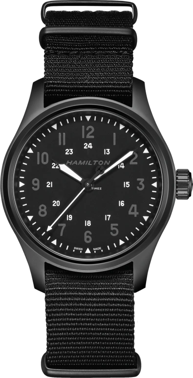 Hamilton,Khaki Field 40mm,40mm,Stainless Steel,Black,Automatic,80hours,In-house Caliber,H89325430