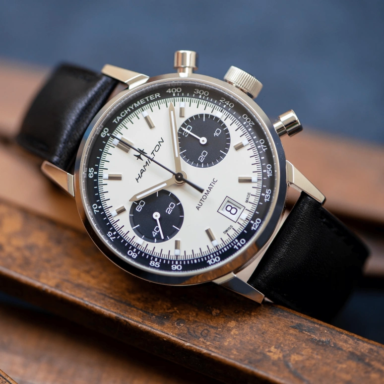 Hamilton,American Classic 40mm,40mm,Stainless Steel,Silver,Automatic,Chronograph,Date,H38416711