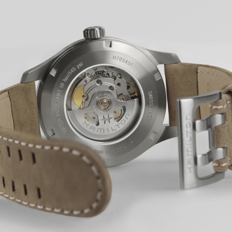 Hamilton,Khaki Field 42mm,42mm,Titanium,Black,Automatic,80hours,In-house Caliber,H70545540