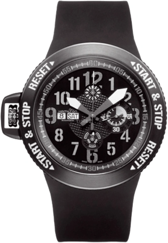 Hamilton,Khaki Field 51.60mm,51.60mm,Titanium,Black,Automatic,Chronograph,Date,Day,H79786333