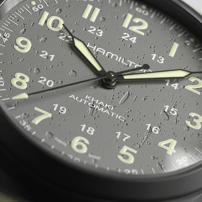 Hamilton,Khaki Field 38mm,38mm,Titanium,Grey,Automatic,80hours,In-house Caliber,H70215880