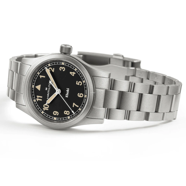 Hamilton,Khaki Field 33mm,33mm,Stainless Steel,Black,Handwound,Sapphire,Glass,Round,H69301131