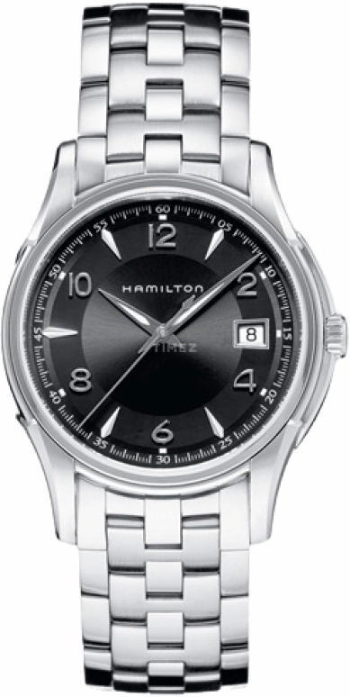 Hamilton,Jazzmaster 38mm,38mm,Stainless Steel,Black,Quartz,Chronograph,Date,H32411135