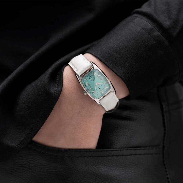 Hamilton,American Classic 23.50x27.40mm,23.50x27.40mm,Stainless Steel,Turquoise,Quartz,Sapphire,Glass,Rectangular,H13321861