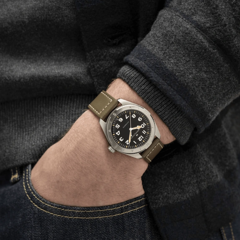 Hamilton,Khaki Field 41mm,41mm,Stainless Steel,Black,Automatic,Sapphire,Crystal Glass,Round,H70315830