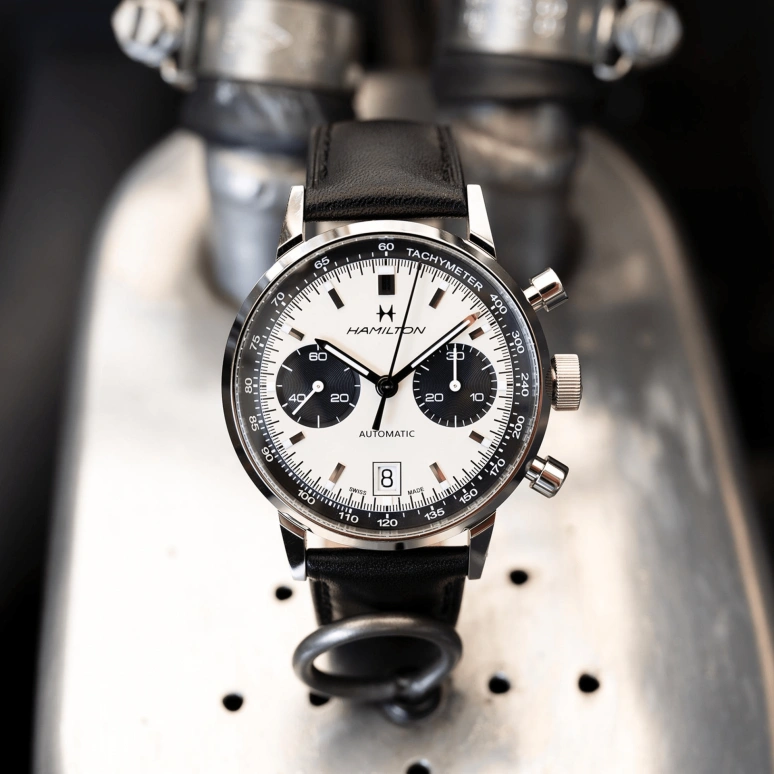 Hamilton,American Classic 40mm,40mm,Stainless Steel,Silver,Automatic,Chronograph,Date,H38416711