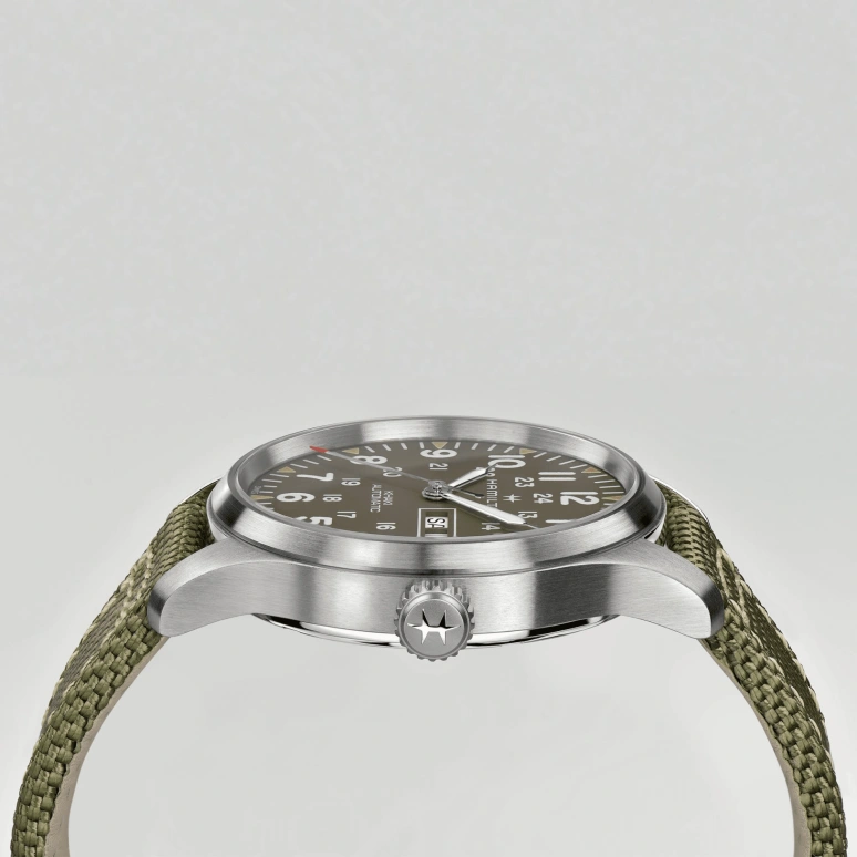 Hamilton,Khaki Field 42mm,42mm,Stainless Steel,Grey,Automatic,Chronograph,Date,Day,H70535081