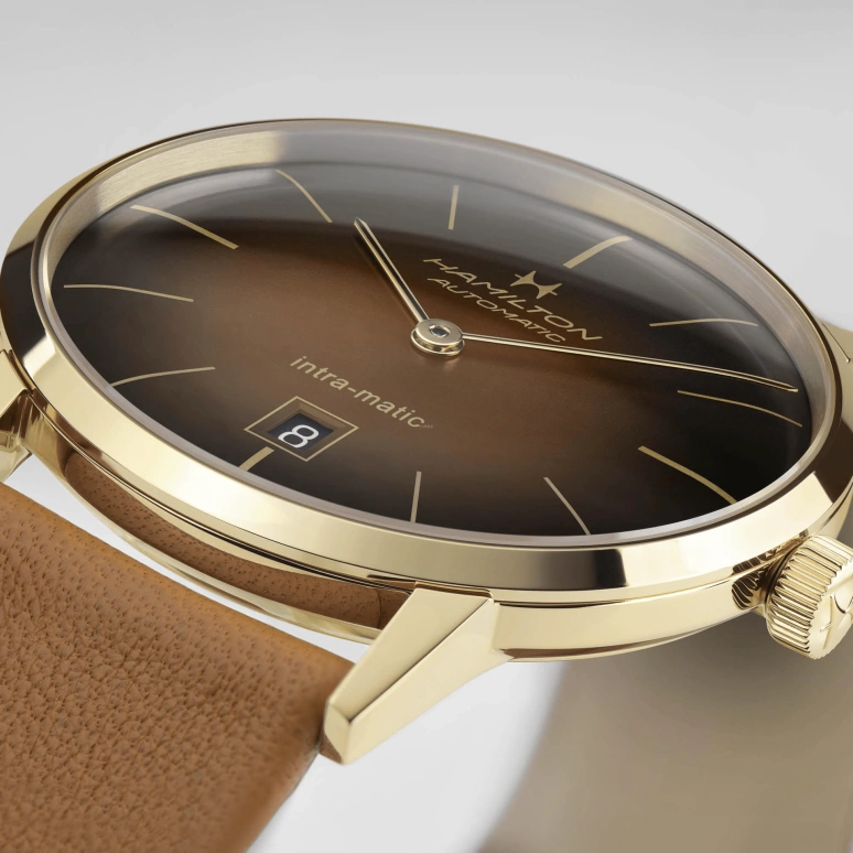 Hamilton,American Classic 38mm,38mm,Stainless Steel,Brown,Gradient,Automatic,Day,42hours,H38475501