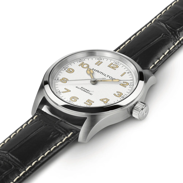 Hamilton,Khaki Field 38mm,38mm,Stainless Steel,White,Automatic,80hours,In-house Caliber,H70405710