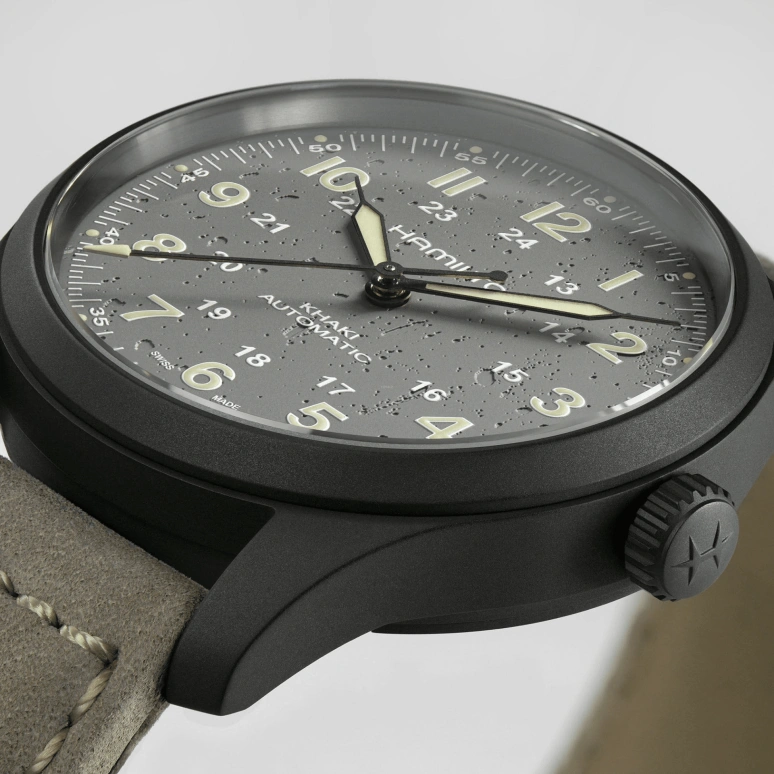Hamilton,Khaki Field 38mm,38mm,Titanium,Grey,Automatic,80hours,In-house Caliber,H70215880