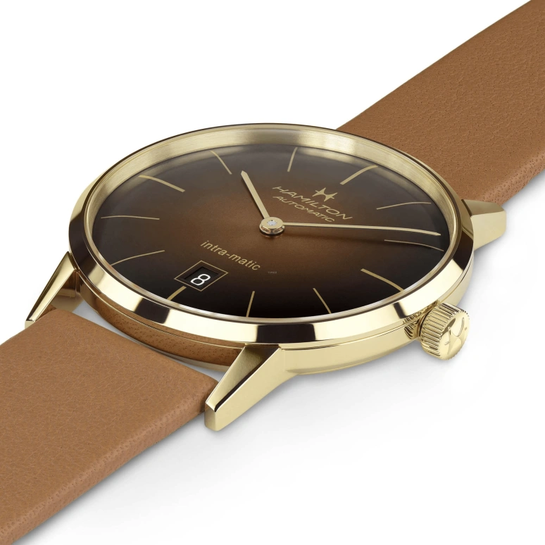 Hamilton,American Classic 38mm,38mm,Stainless Steel,Brown,Gradient,Automatic,Day,42hours,H38475501