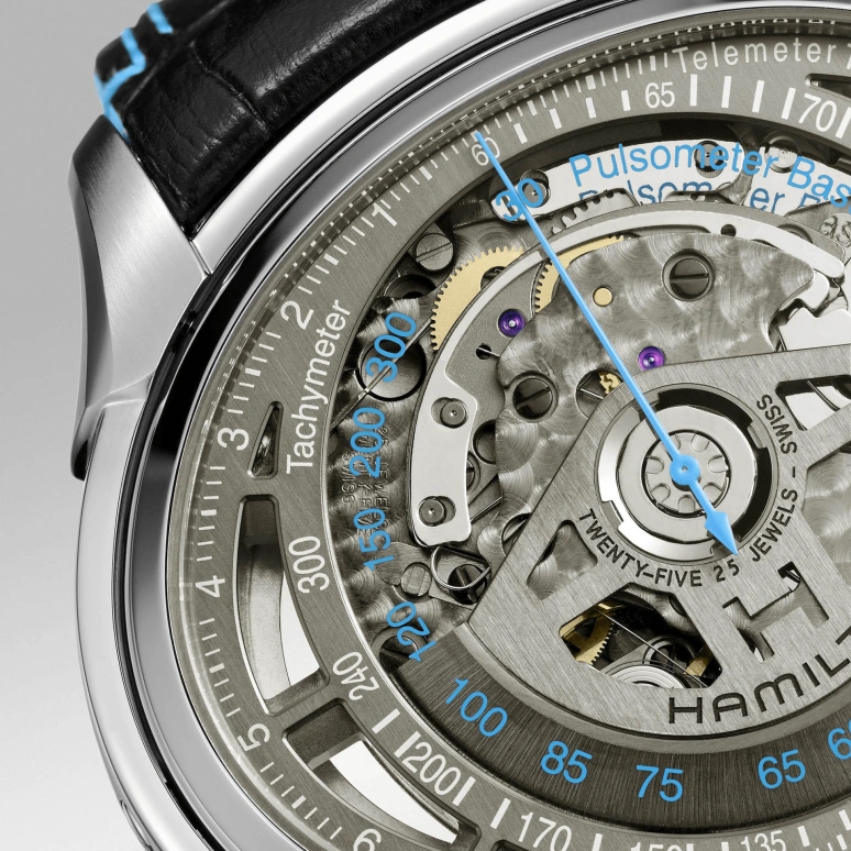 Hamilton,Jazzmaster 53x44mm,53x44mm,Stainless Steel,Transparent,Silver,In-house Caliber,Sapphire,Crystal Glass,H32866781