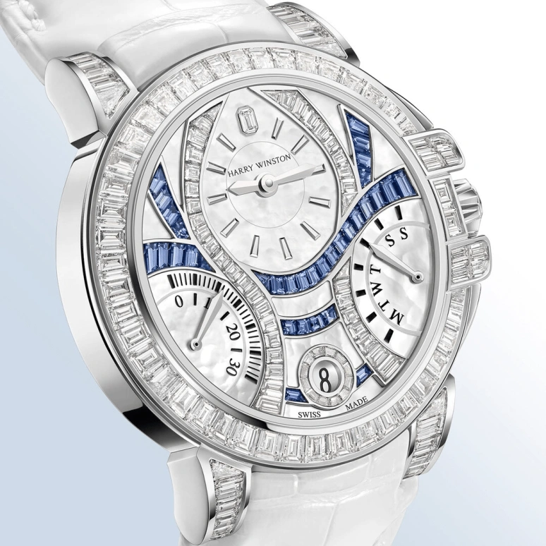 Harry Winston,The Ocean 36mm,36mm,Gold,White Gold,White,Automatic,In-house Caliber,Mother of Pearl,OCEABI36WW065