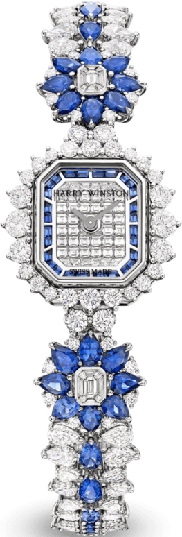 Harry Winston,High Jewelry Timepieces 14.4x16.6mm,14.4x16.6mm,Platinum,Quartz,In-house Caliber,Closed,HJTQHM14PP004