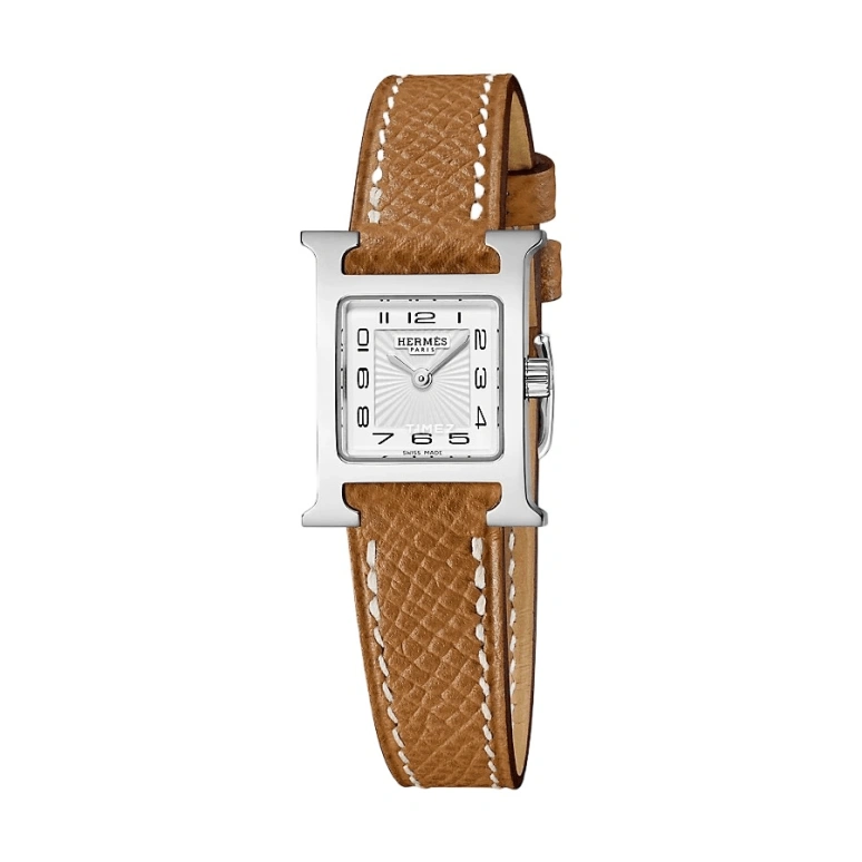 Hermès,Heure H 17.20x17.20mm,17.20x17.20mm,Stainless Steel,White,Quartz,Sapphire,Crystal Glass,Square,W037875WW00