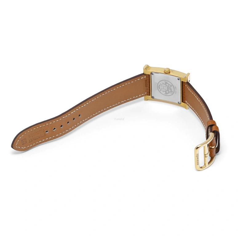 Hermès,H Hour 30x21mm,30x21mm,Stainless Steel,Champagne,Quartz,Sapphire,Crystal Glass,Square,HH1,HH1.201.460/UGO