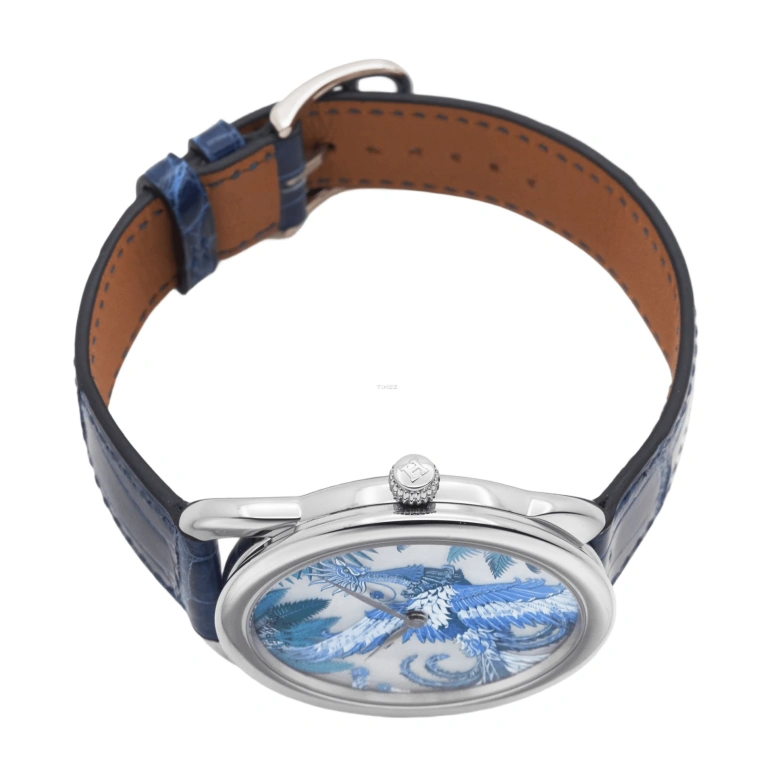 Hermès,Arceau 41mm,41mm,White Gold,Multi-Color,Automatic,50hours,In-house Caliber,MYTHIQUE PHOENIX COLORIAGES