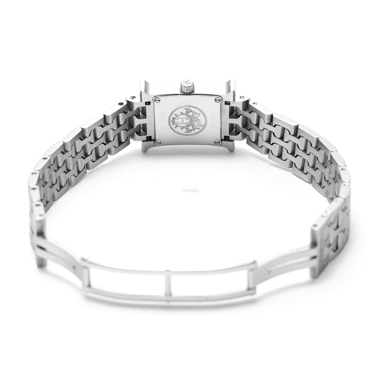 Hermès,H Hour 30x21mm,30x21mm,Stainless Steel,Silver White,Quartz,Sapphire,Crystal Glass,Square,HH1,HH1.110.260/4835